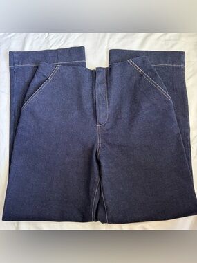 CURRENT AIR High Rise Wide Leg Trouser Jeans Dark Wash Sailor Small